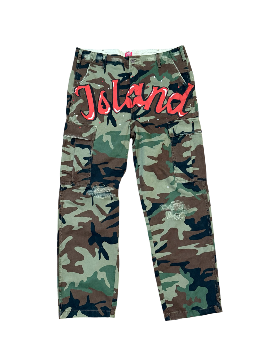 "Spiritual War" Camouflage Cargos