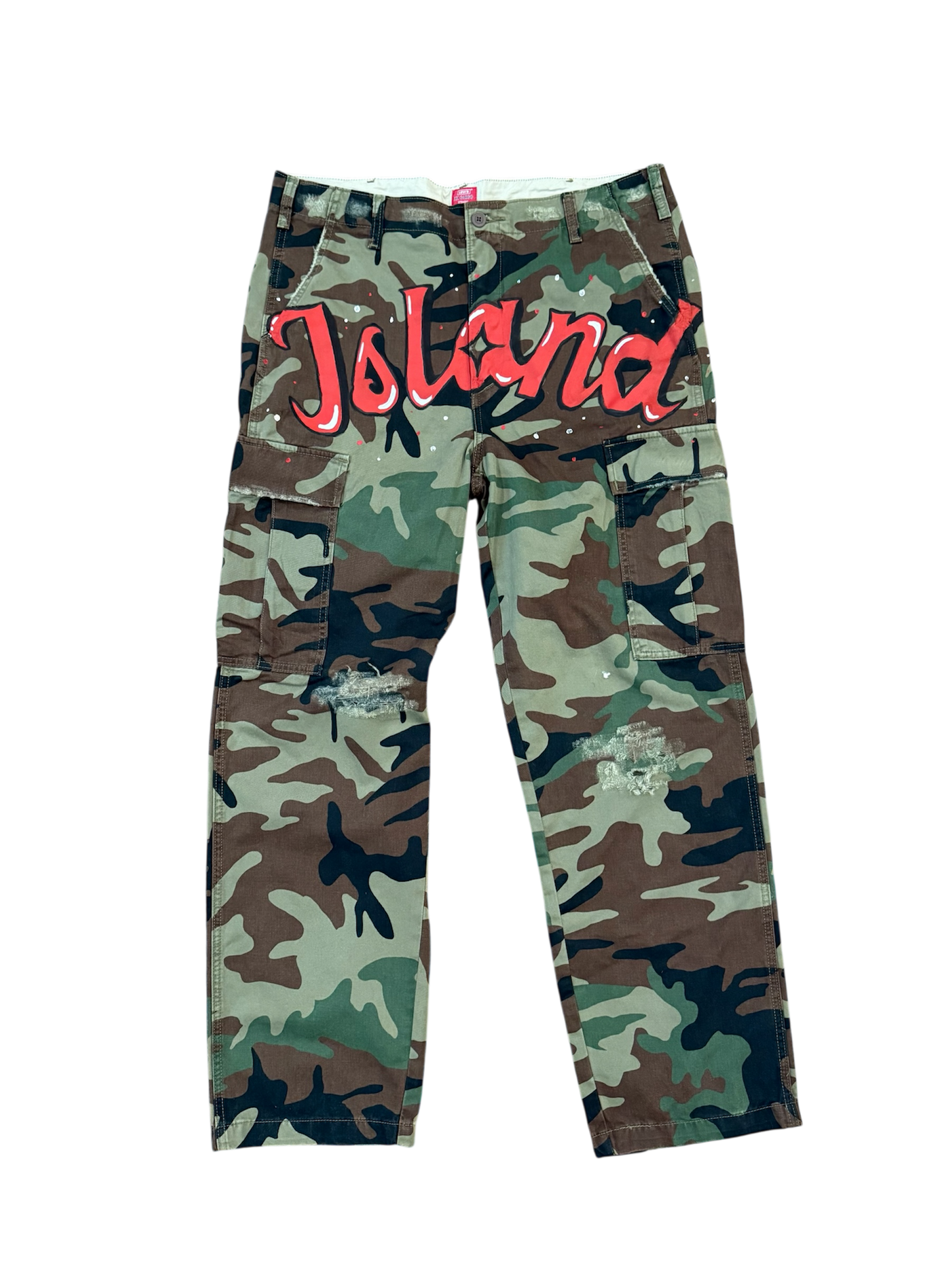 "Spiritual War" Camouflage Cargos