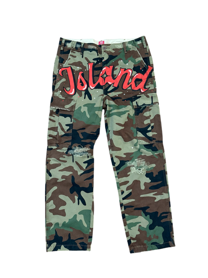 "Spiritual War" Camouflage Cargos